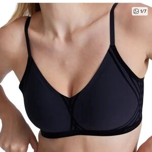 HONEYLOVE SILHOUETTE Black WIRELESS BRA VAMP SIZE M NEW With Taha